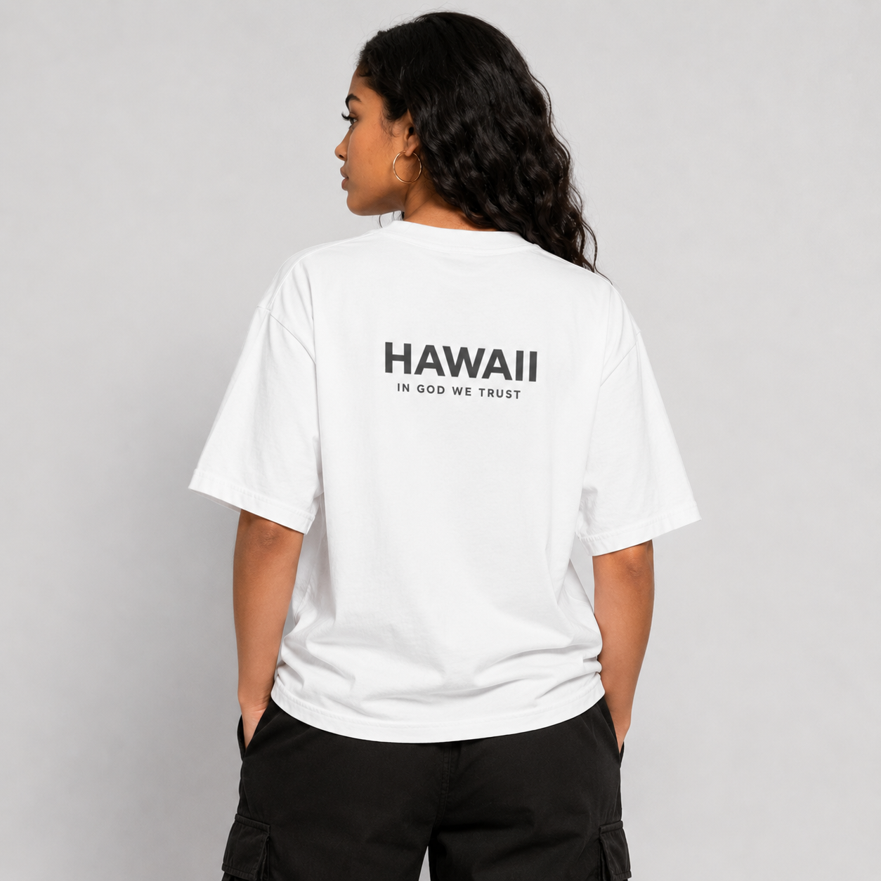 Hawaii All State In God We Trust Unisex Max Heavyweight Short Sleeve