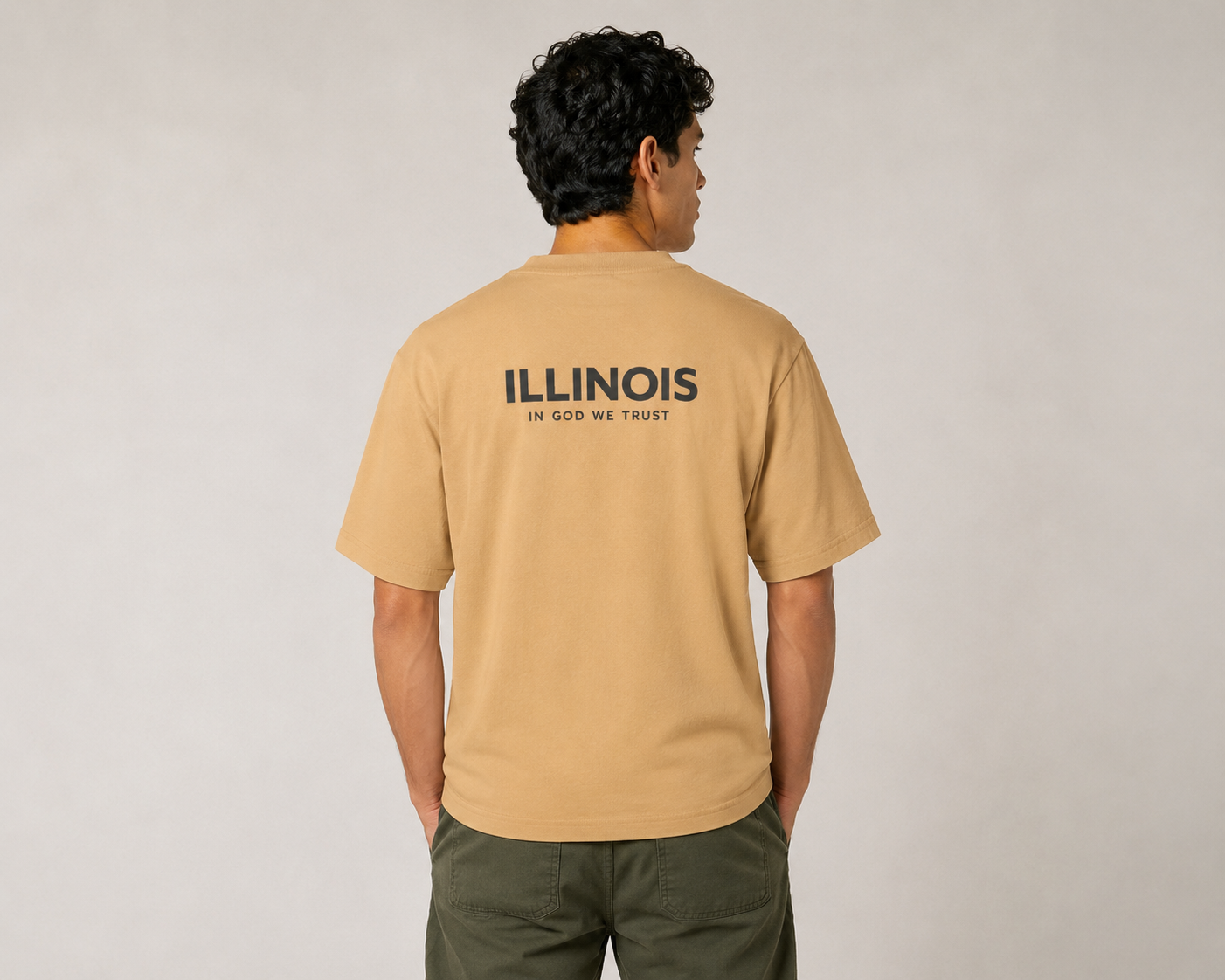 Illinois All State In God We Trust Unisex Max Heavyweight Short Sleeve