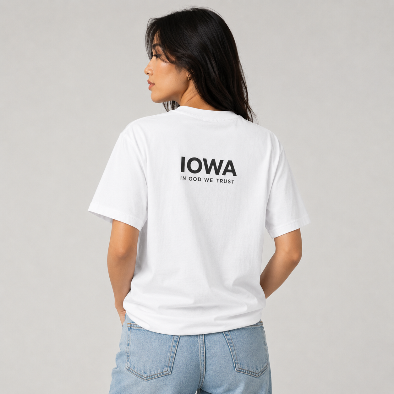 Iowa All State In God We Trust Unisex Max Heavyweight Short Sleeve