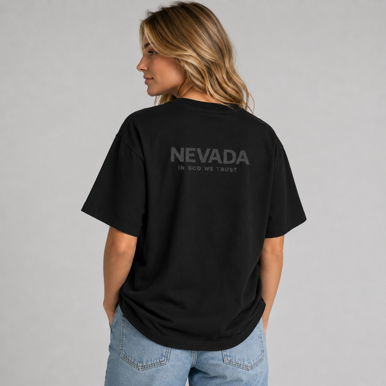 Nevada All State In God We Trust Unisex Max Heavyweight Short Sleeve
