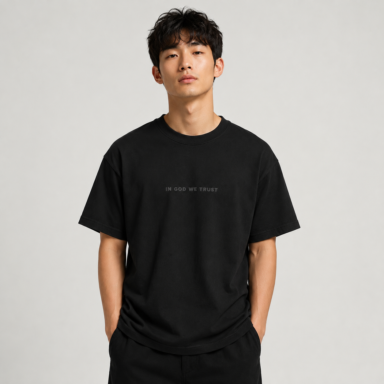 New York All State In God We Trust Unisex Max Heavyweight Short Sleeve