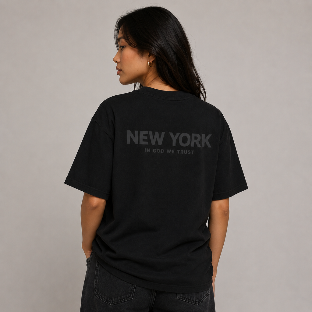 New York All State In God We Trust Unisex Max Heavyweight Short Sleeve