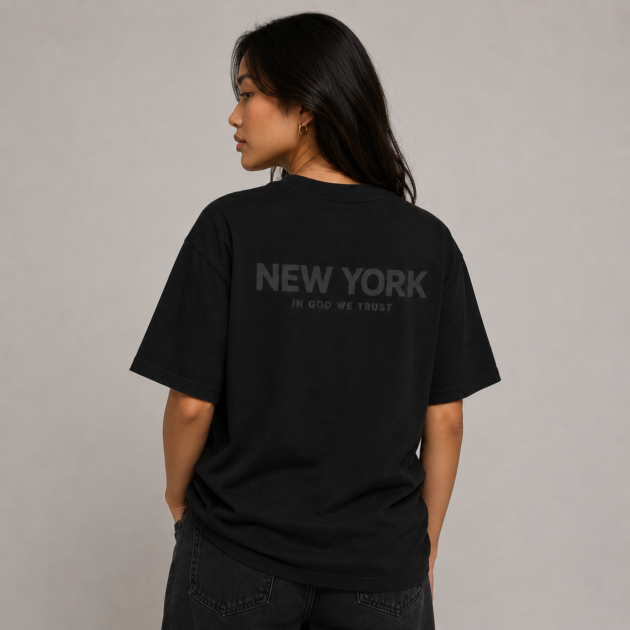 New York All State In God We Trust Unisex Max Heavyweight Short Sleeve