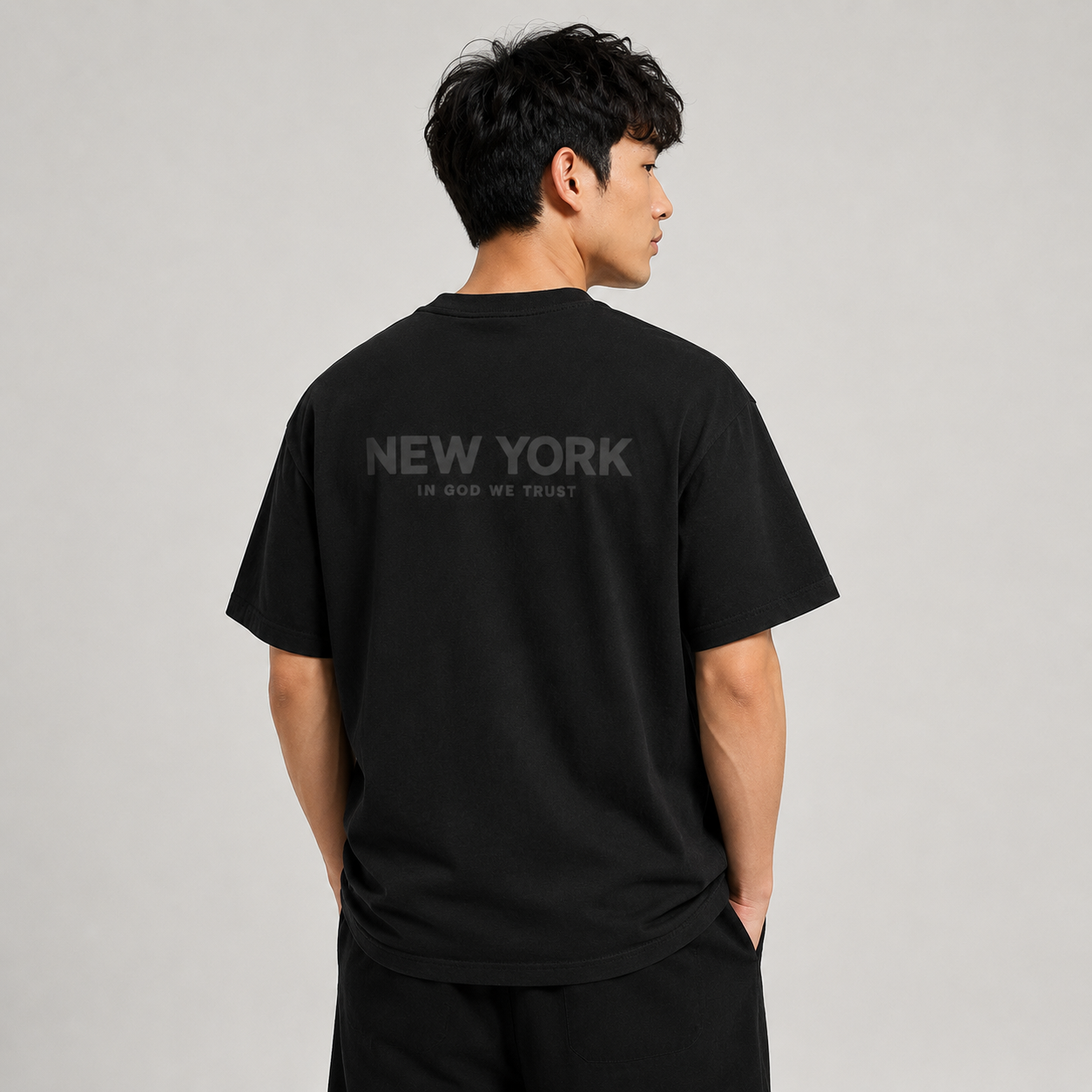 New York All State In God We Trust Unisex Max Heavyweight Short Sleeve
