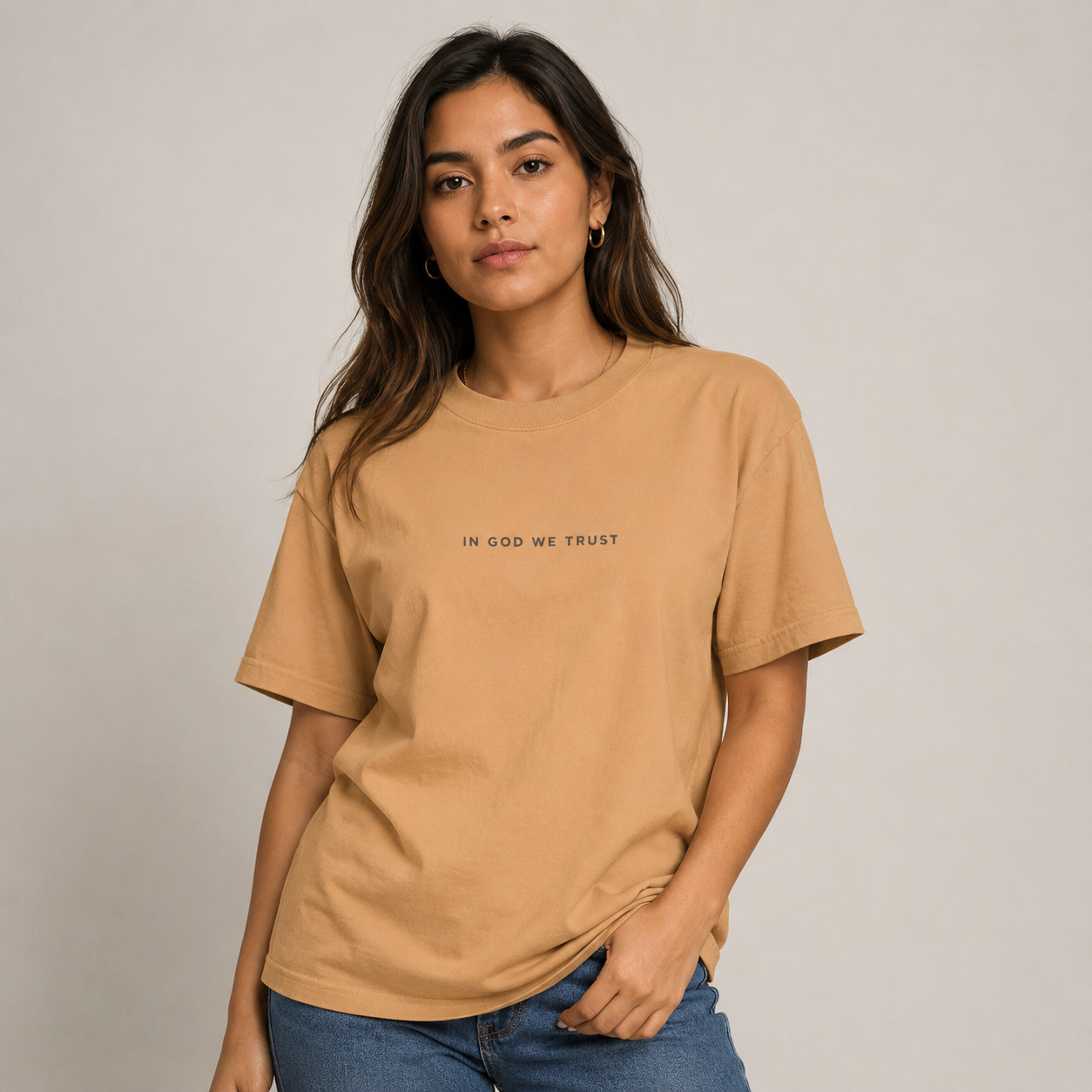 North Carolina All State In God We Trust Unisex Max Heavyweight Short Sleeve
