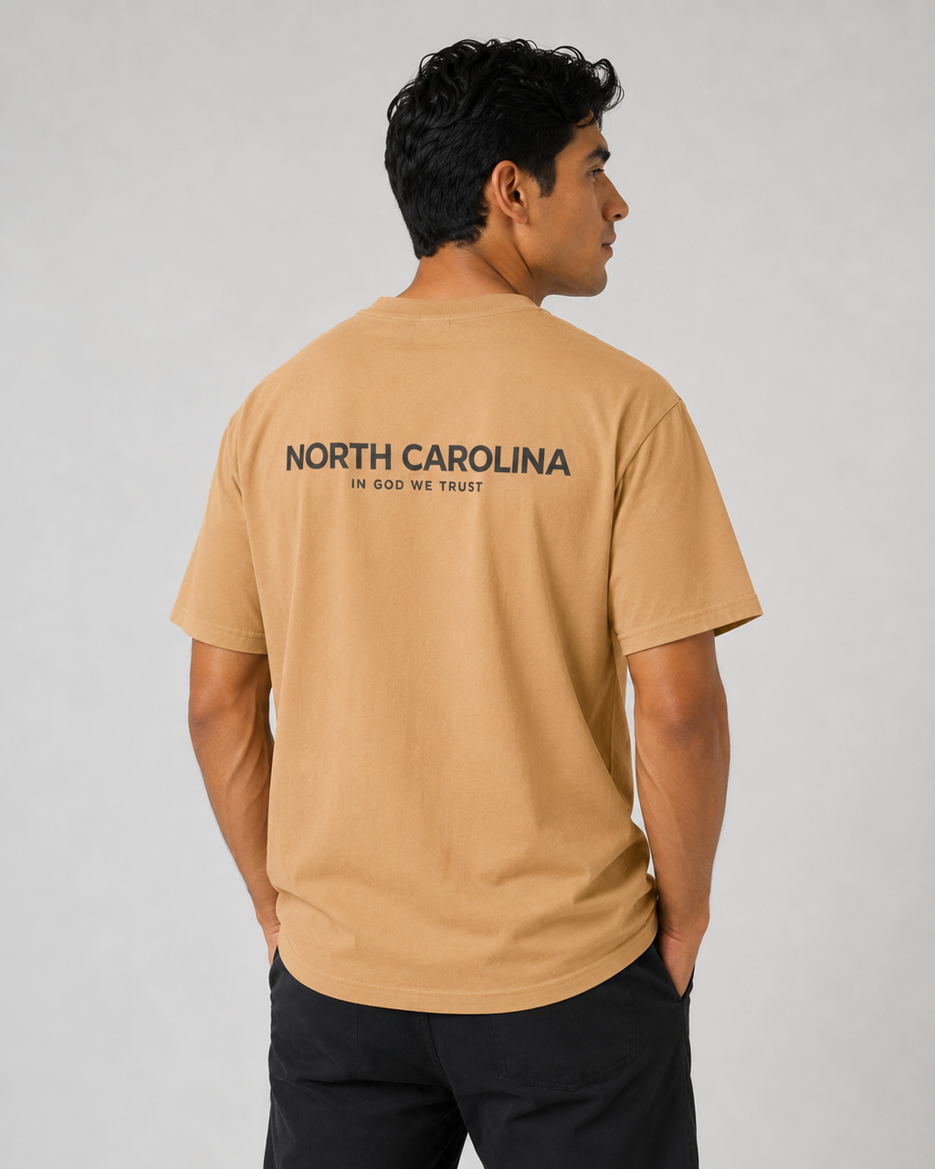 North Carolina All State In God We Trust Unisex Max Heavyweight Short Sleeve