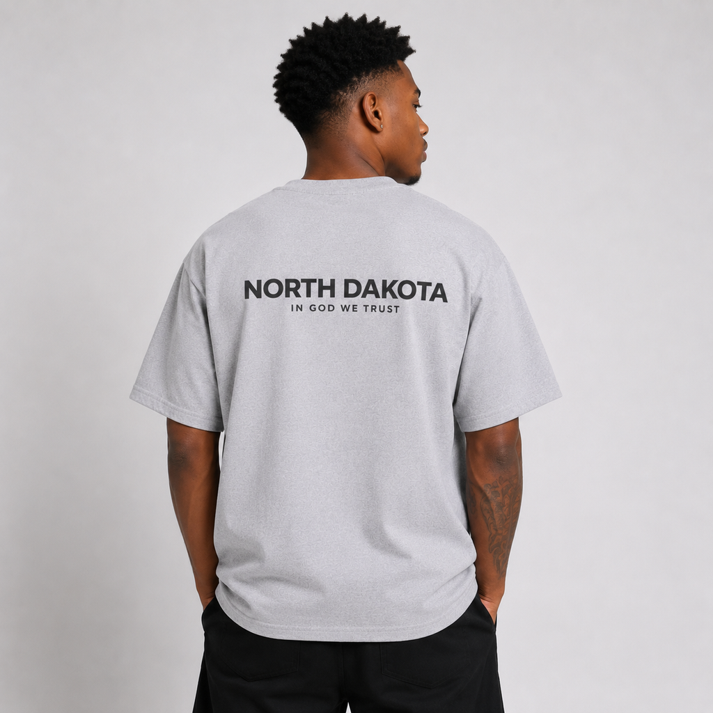 North Dakota All State In God We Trust Unisex Max Heavyweight Short Sleeve