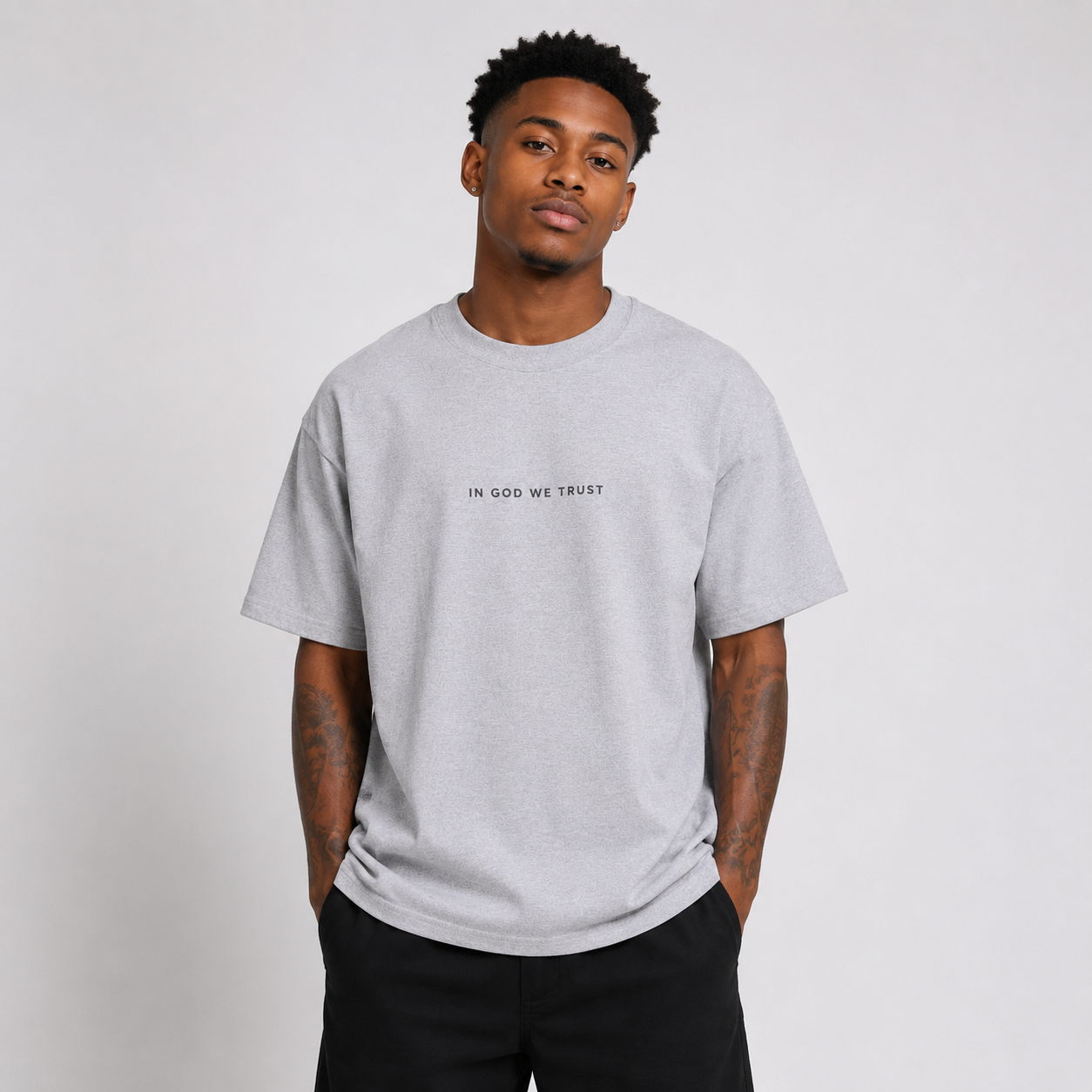 North Dakota All State In God We Trust Unisex Max Heavyweight Short Sleeve