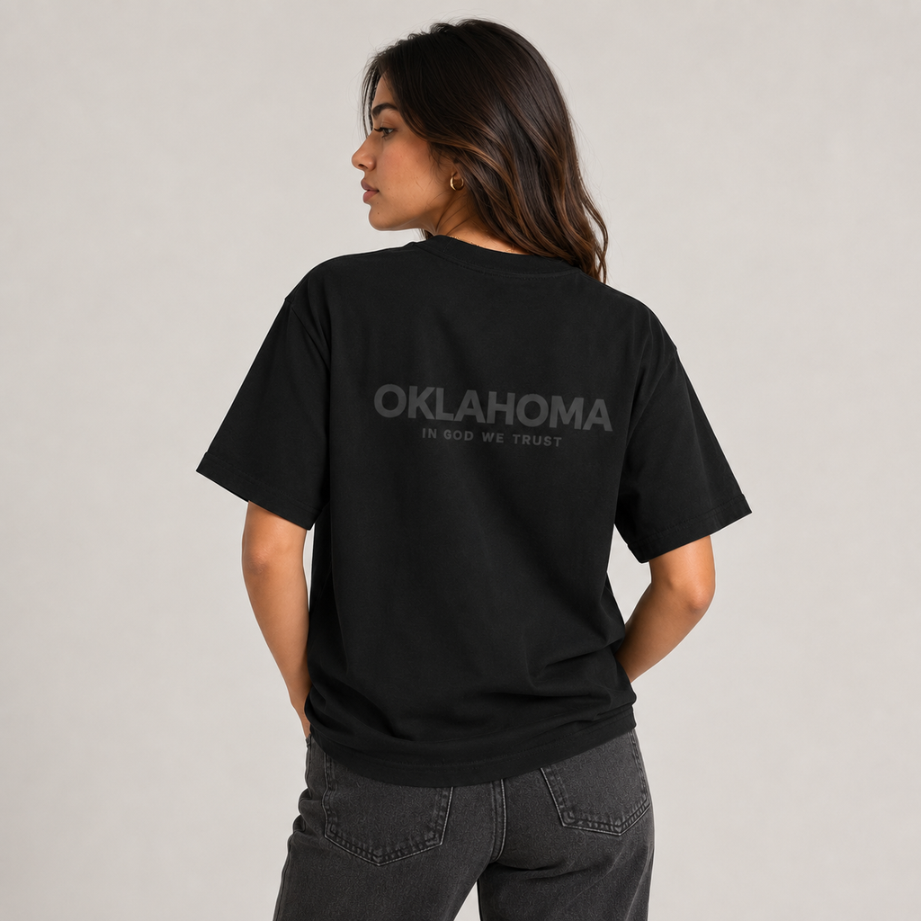 Oklahoma All State In God We Trust Unisex Max Heavyweight Short Sleeve