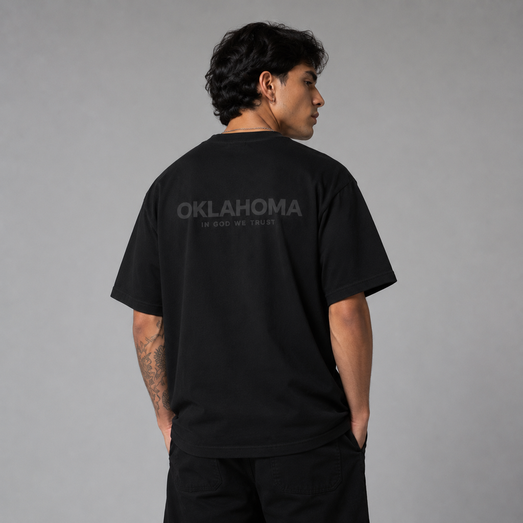 Oklahoma All State In God We Trust Unisex Max Heavyweight Short Sleeve
