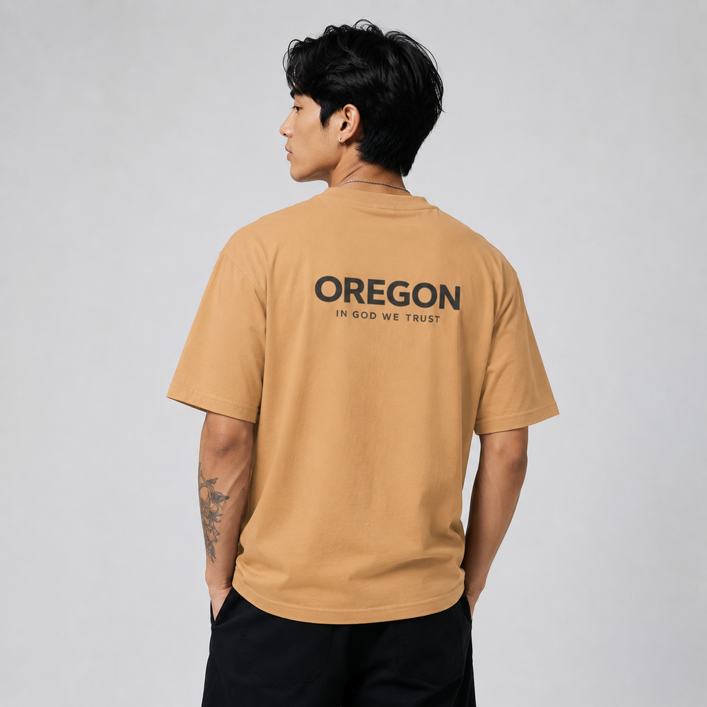 Oregon All State In God We Trust Unisex Max Heavyweight Short Sleeve