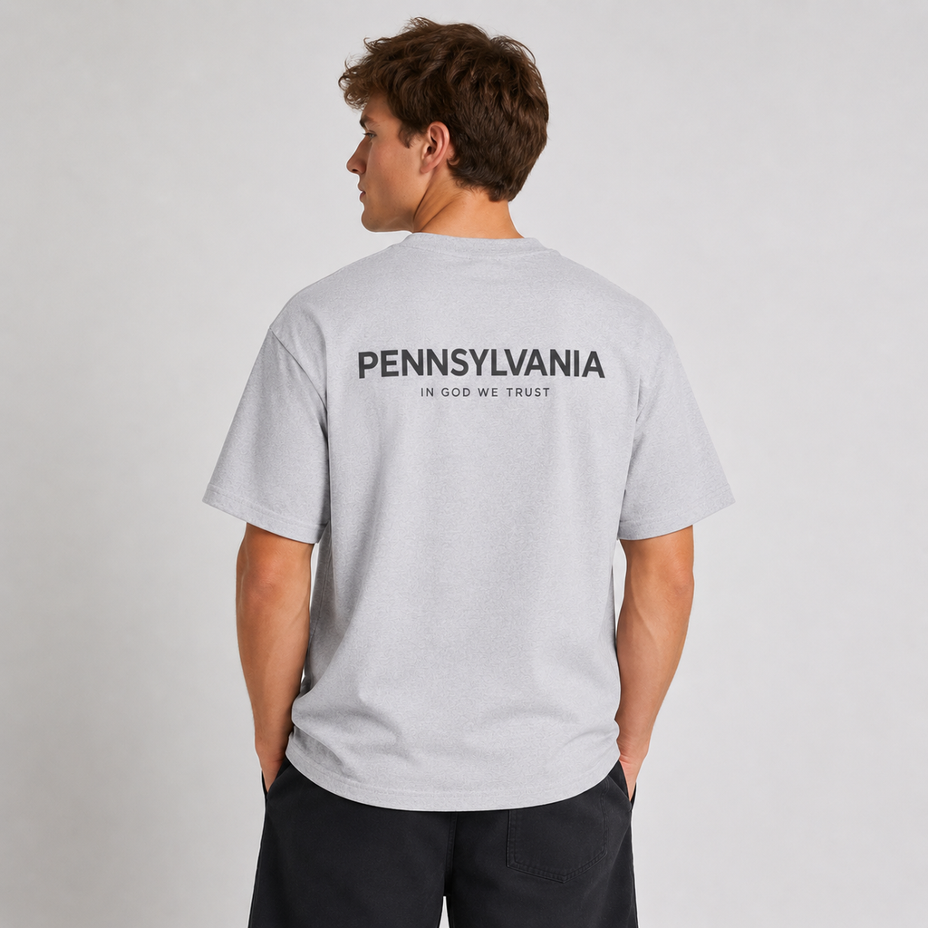 Pennsylvania All State In God We Trust Unisex Max Heavyweight Short Sleeve