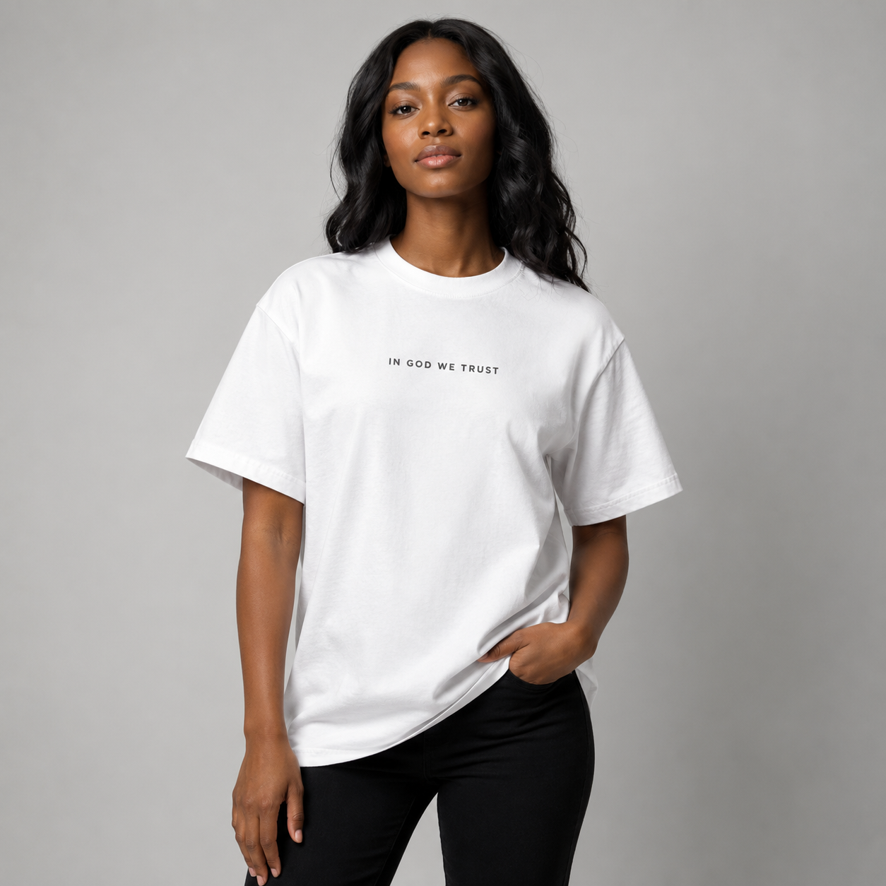 Rhode Island All State In God We Trust Unisex Max Heavyweight Short Sleeve