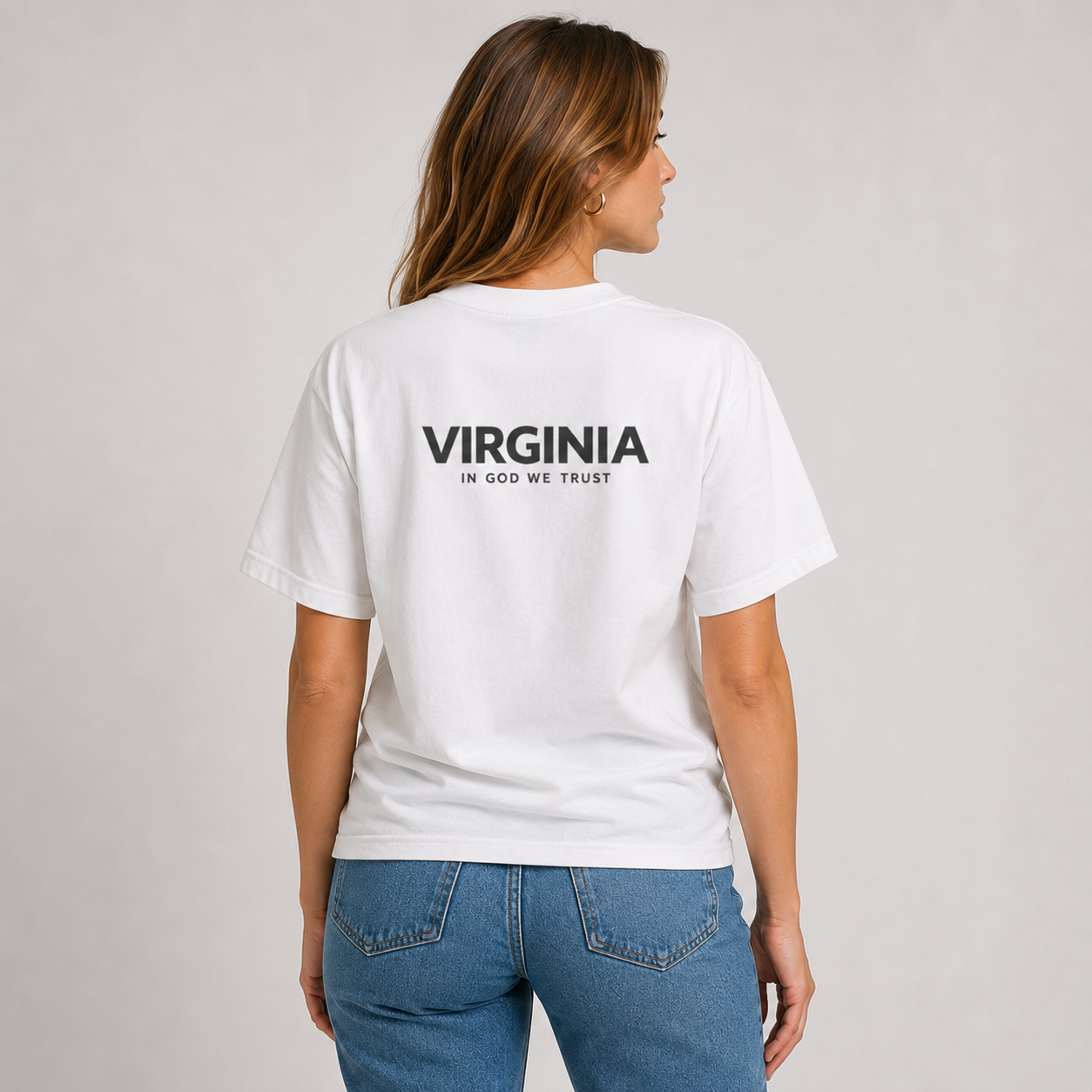 Virginia All State In God We Trust Unisex Max Heavyweight Short Sleeve
