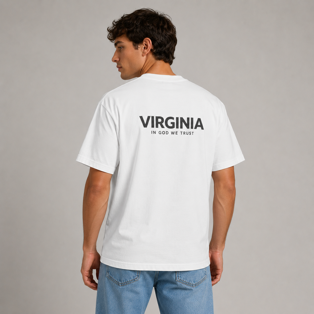 Virginia All State In God We Trust Unisex Max Heavyweight Short Sleeve