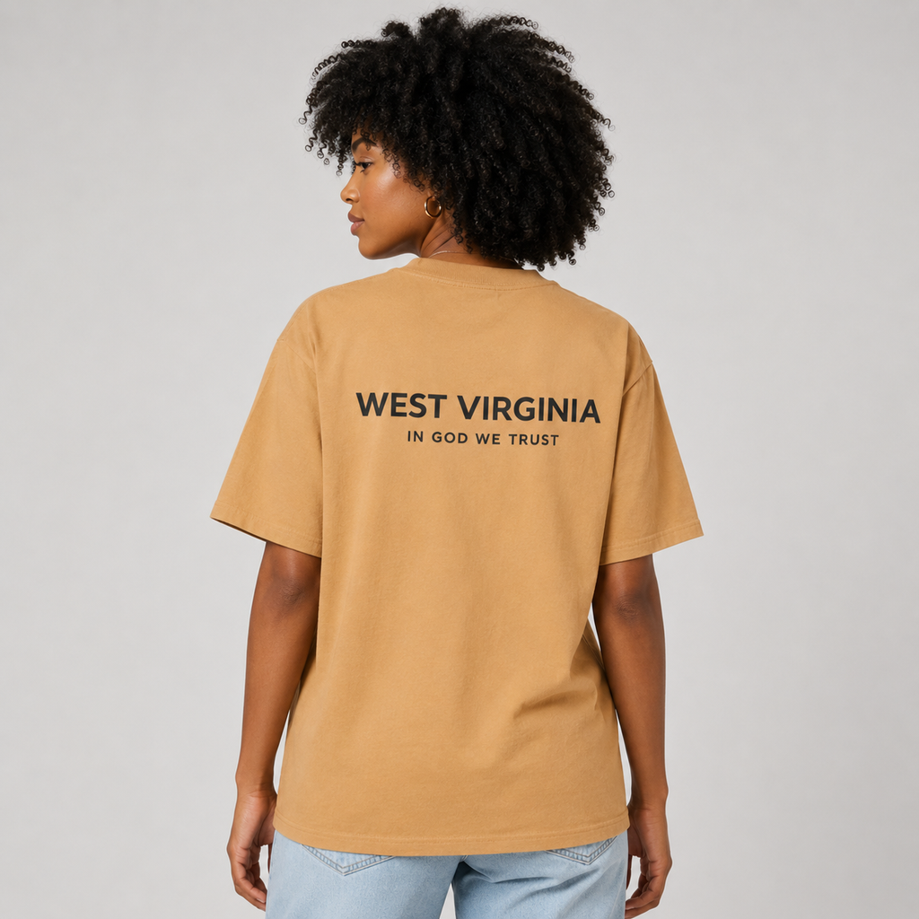 West Virginia All State In God We Trust Unisex Max Heavyweight Short Sleeve