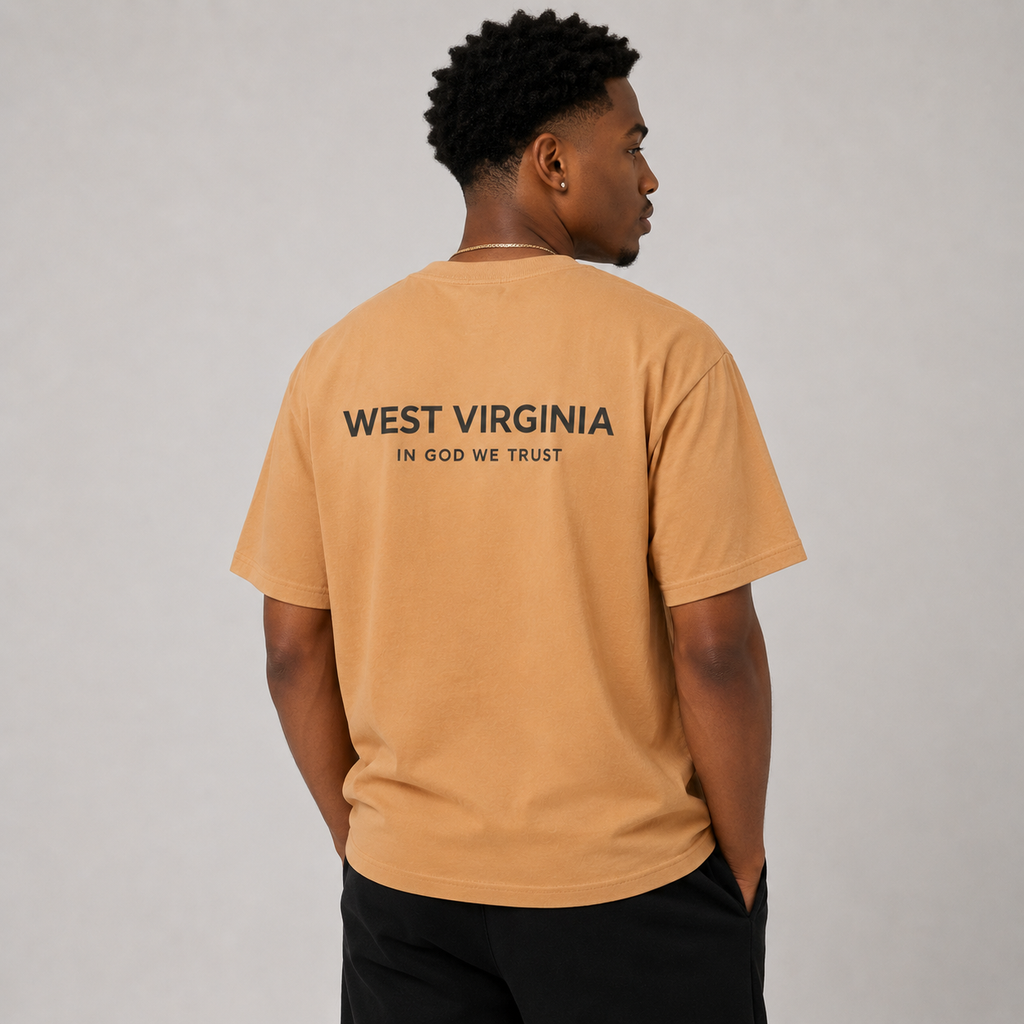 West Virginia All State In God We Trust Unisex Max Heavyweight Short Sleeve