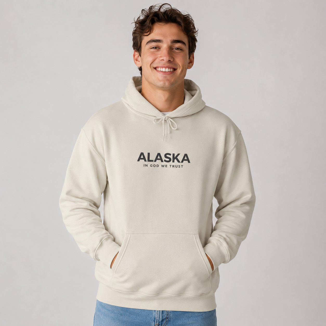 Alaska All State In God We Trust Unisex Hooded Sweatshirt