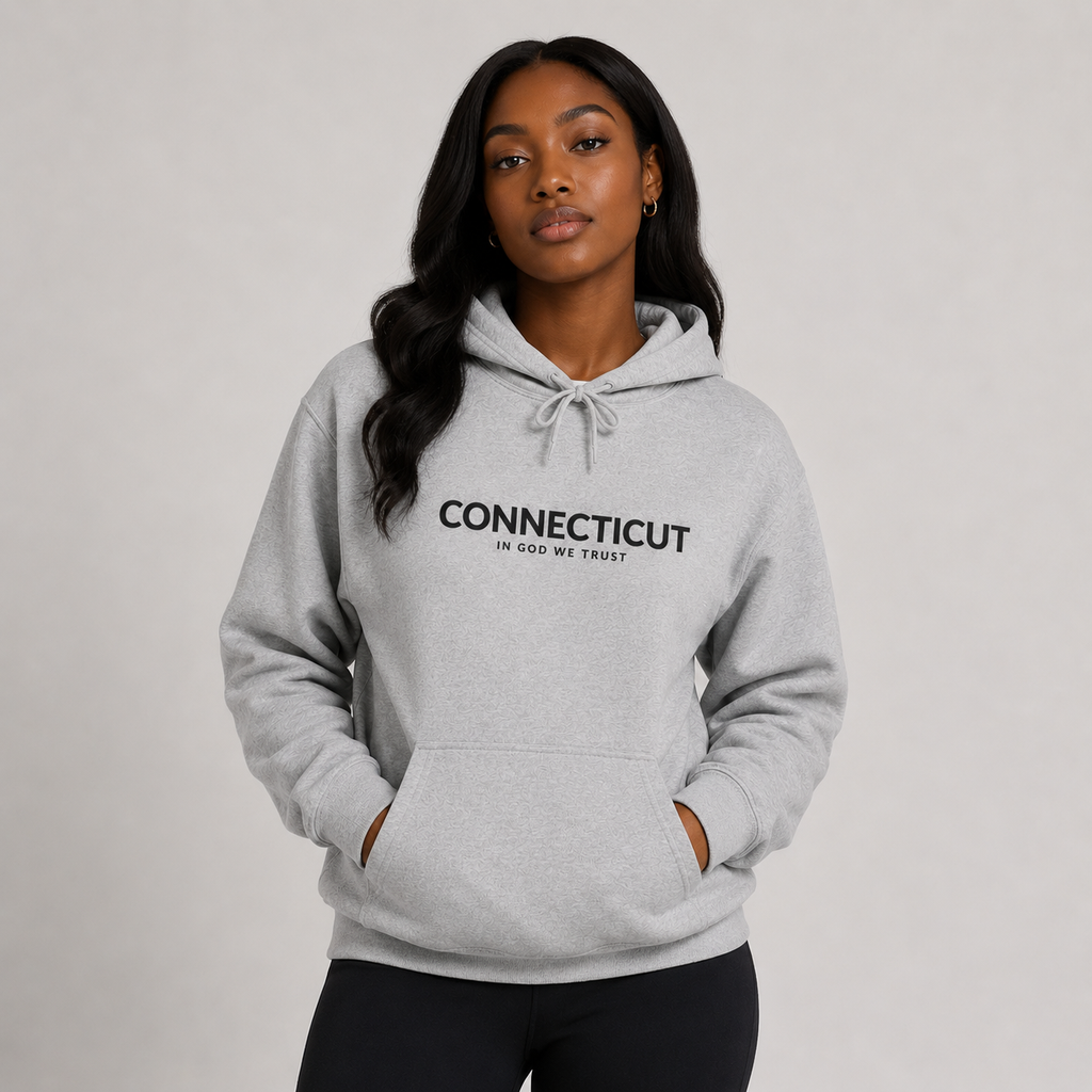 Connecticut All State In God We Trust Unisex Hooded Sweatshirt