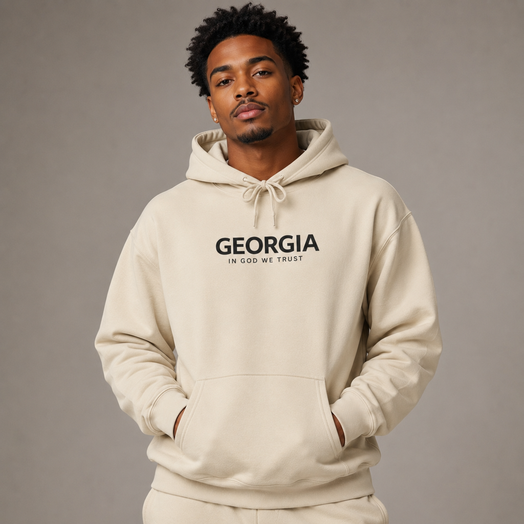 Georgia All State In God We Trust Unisex Hooded Sweatshirt
