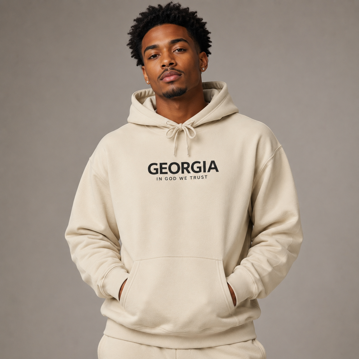 Georgia All State In God We Trust Unisex Hooded Sweatshirt