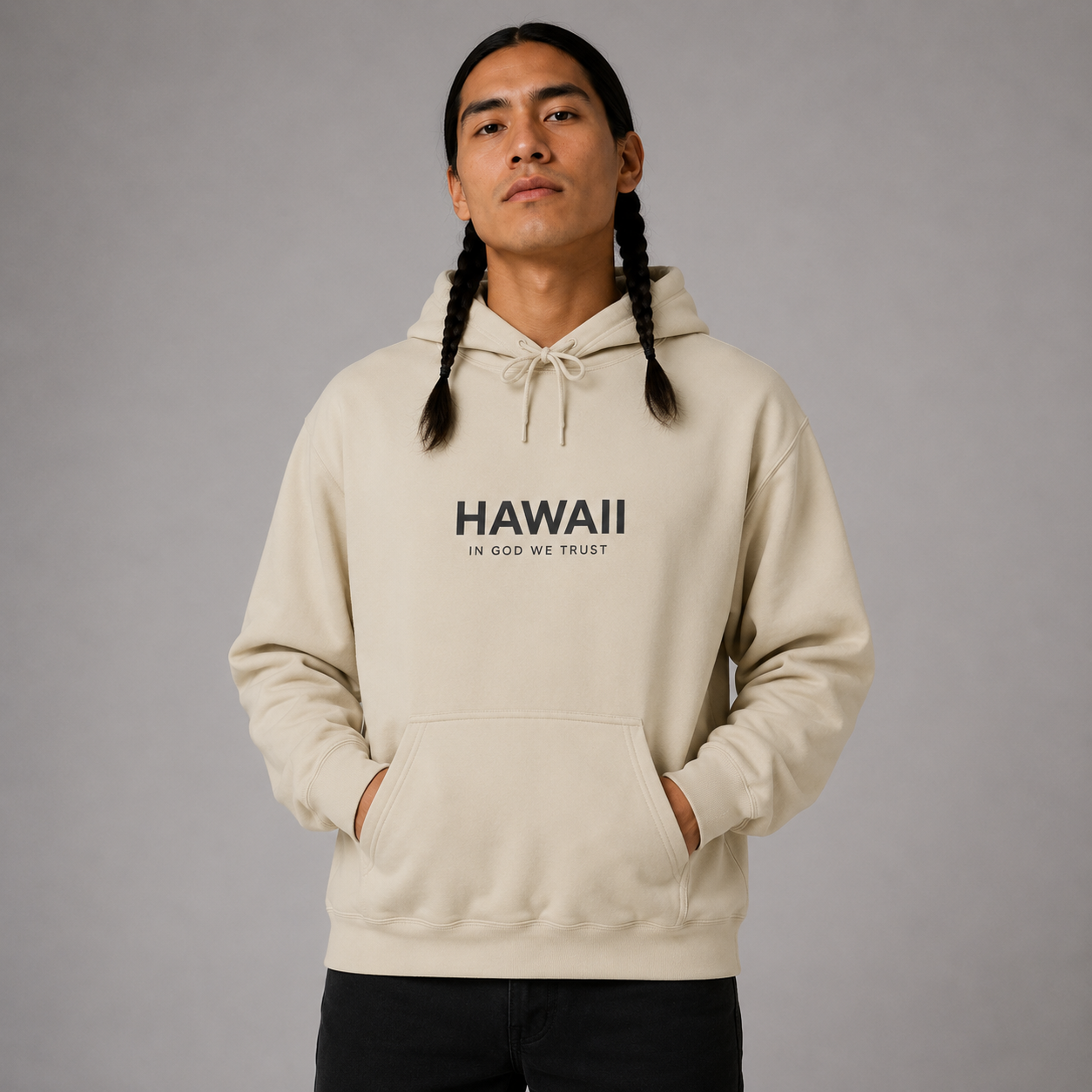 Hawaii All State In God We Trust Unisex Hooded Sweatshirt