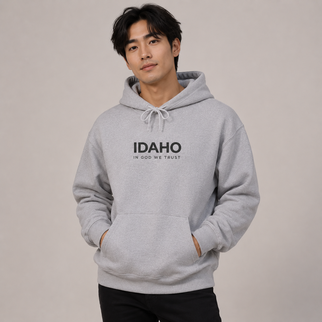 Idaho All State In God We Trust Unisex Hooded Sweatshirt