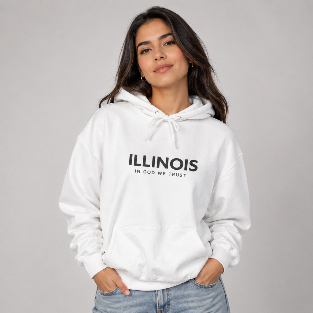 Illinois All State In God We Trust Unisex Hooded Sweatshirt