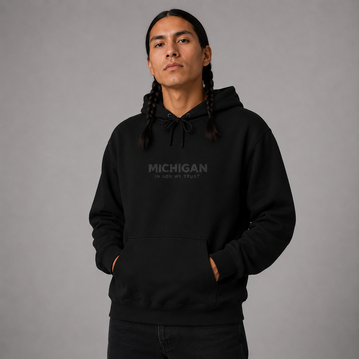 Michigan All State In God We Trust Unisex Hooded Sweatshirt