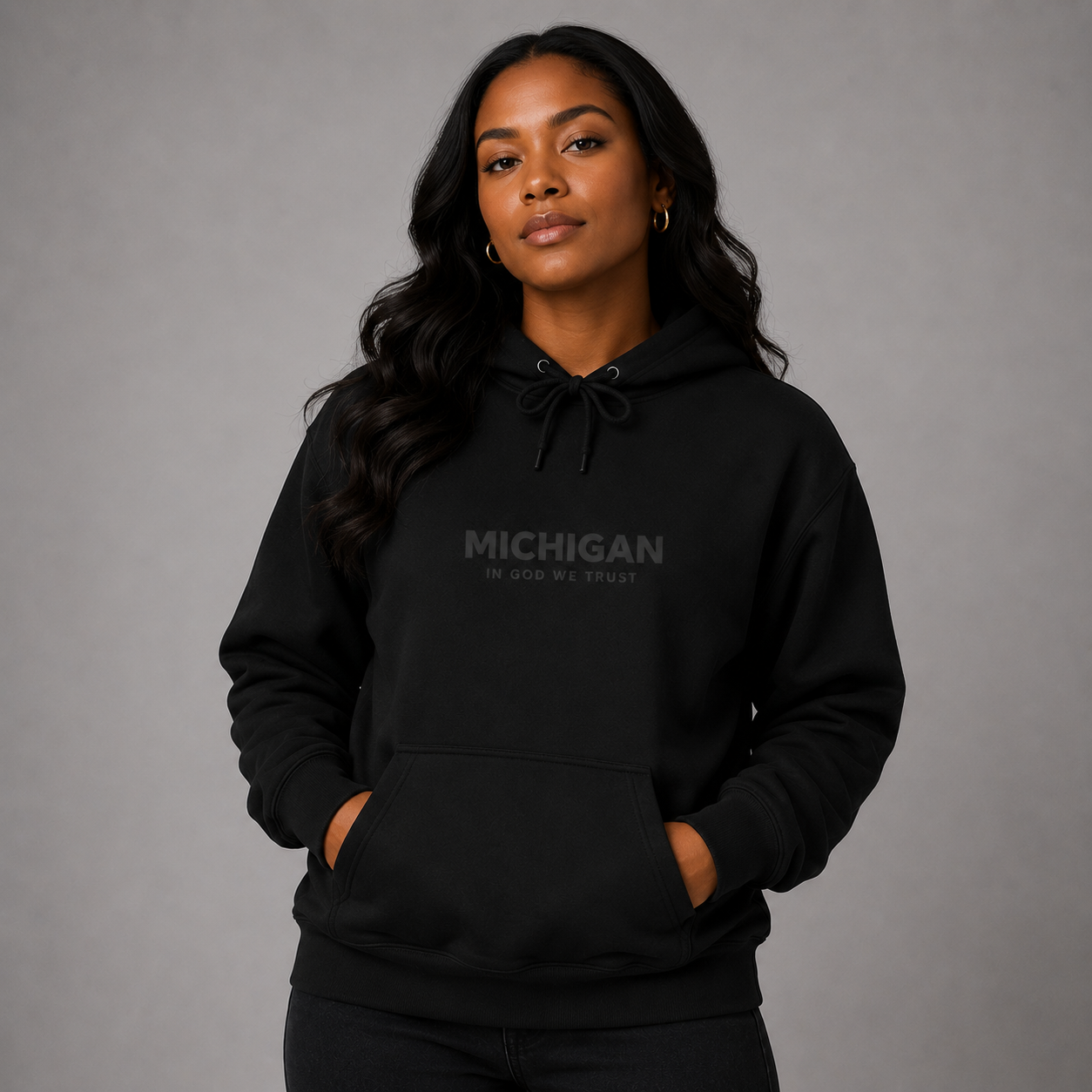 Michigan All State In God We Trust Unisex Hooded Sweatshirt