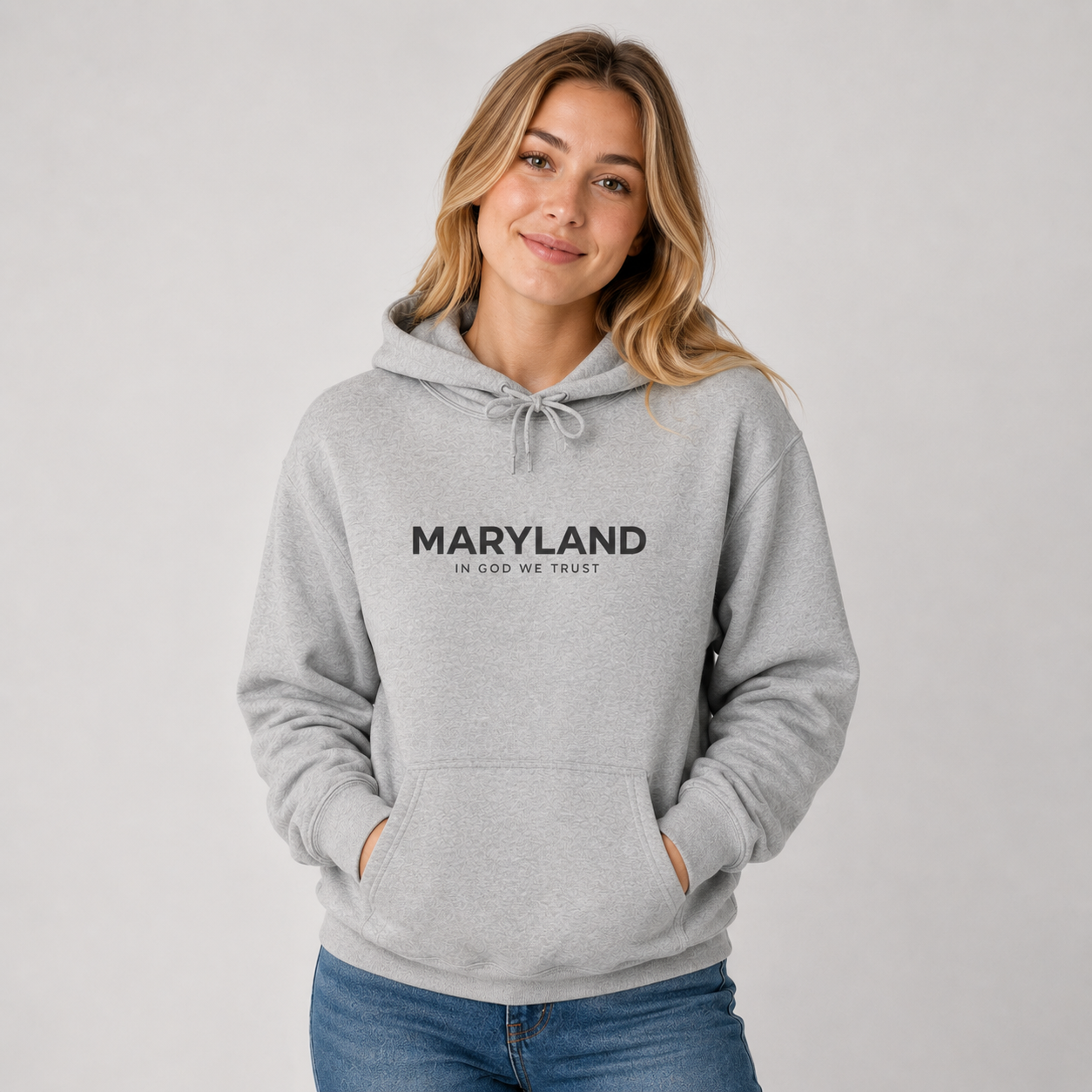 Maryland All State In God We Trust Unisex Hooded Sweatshirt