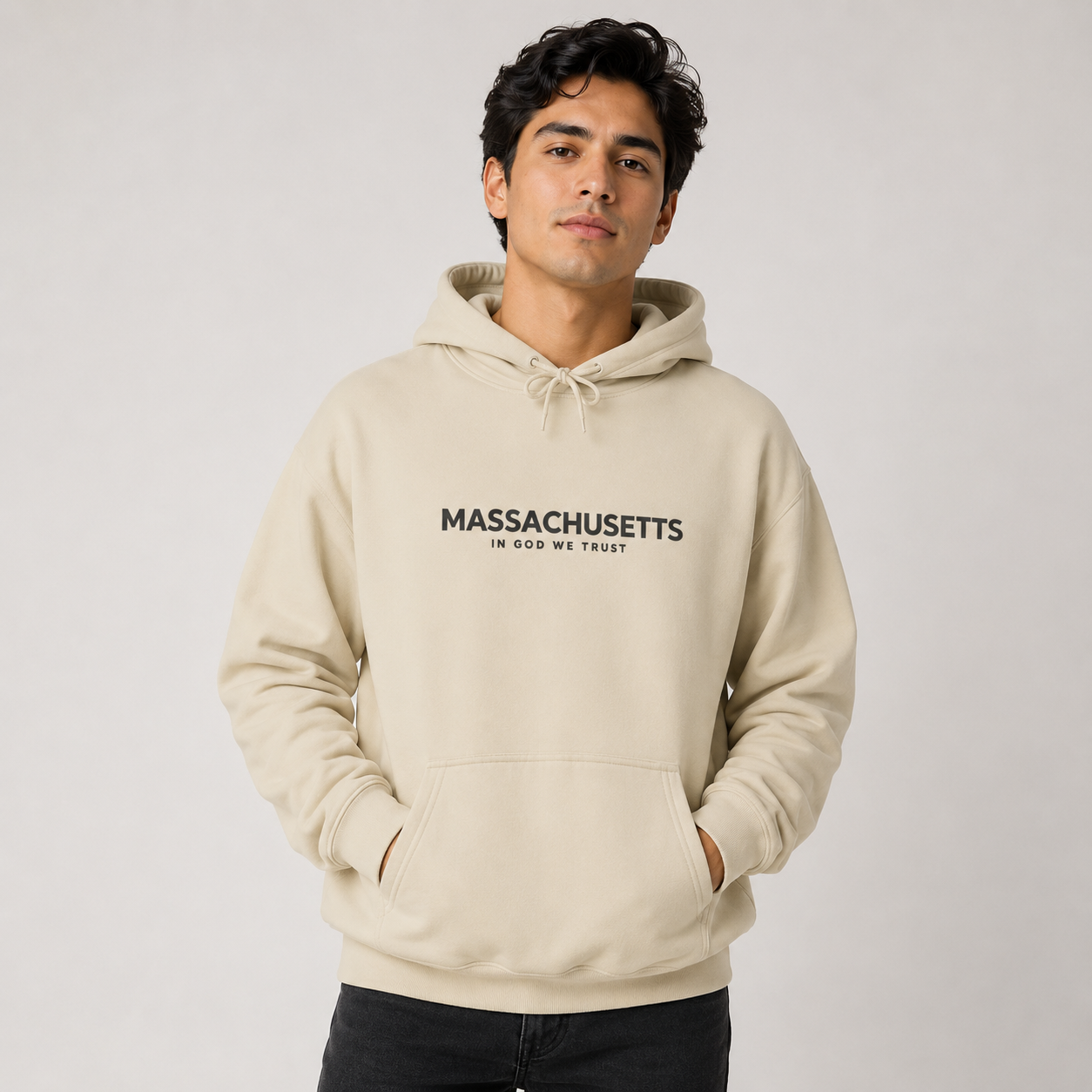 Massachusetts All State In God We Trust Unisex Hooded Sweatshirt