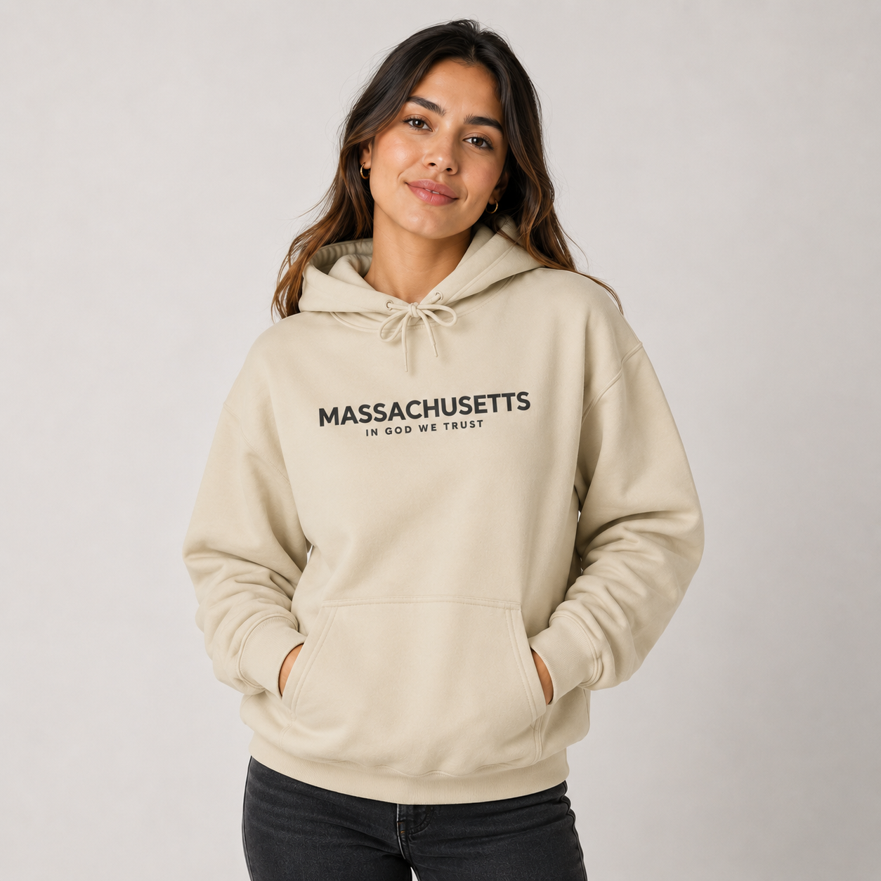 Massachusetts All State In God We Trust Unisex Hooded Sweatshirt