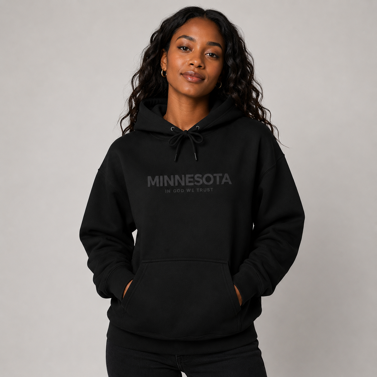 Minnesota All State In God We Trust Unisex Hooded Sweatshirt