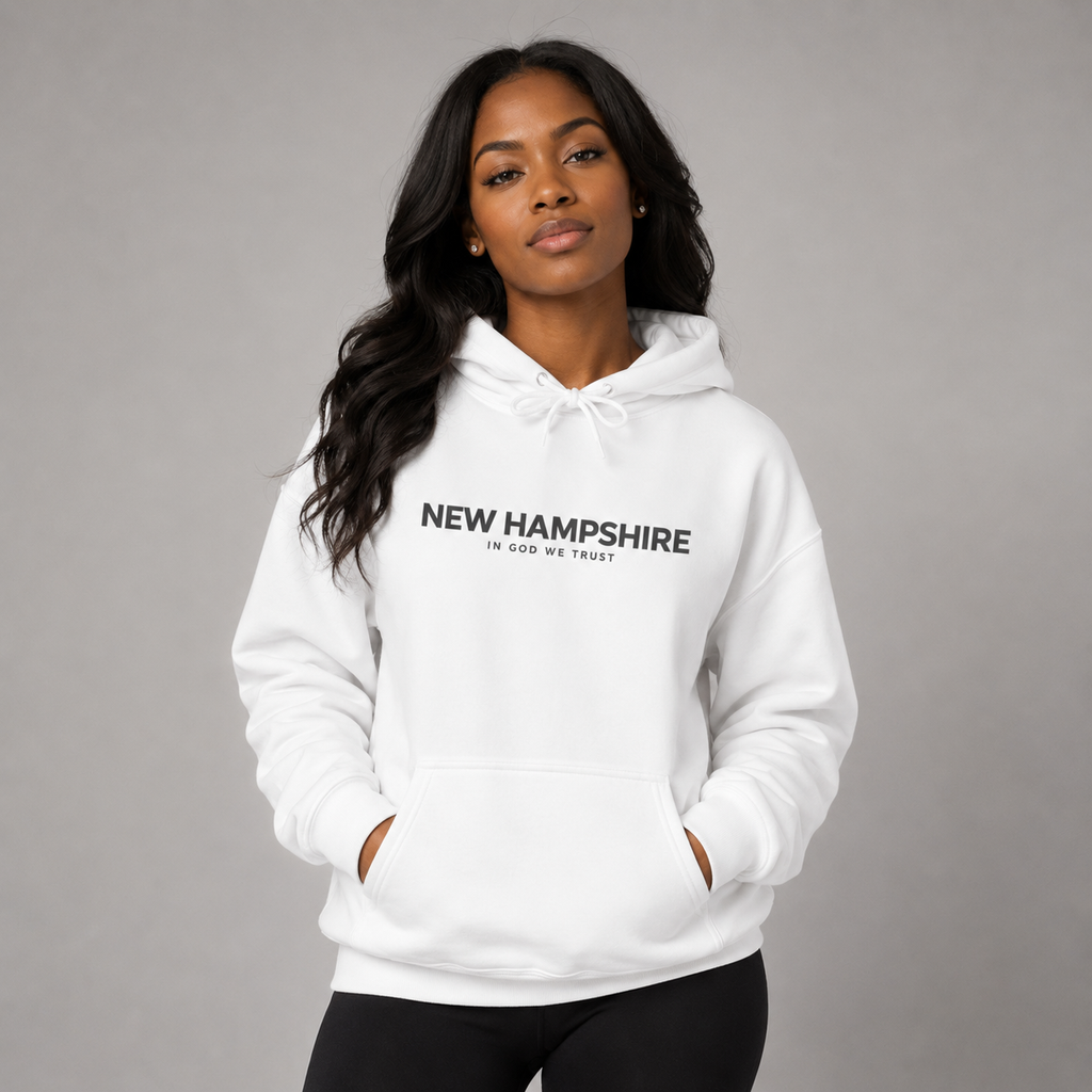 New Hampshire All State In God We Trust Unisex Hooded Sweatshirt