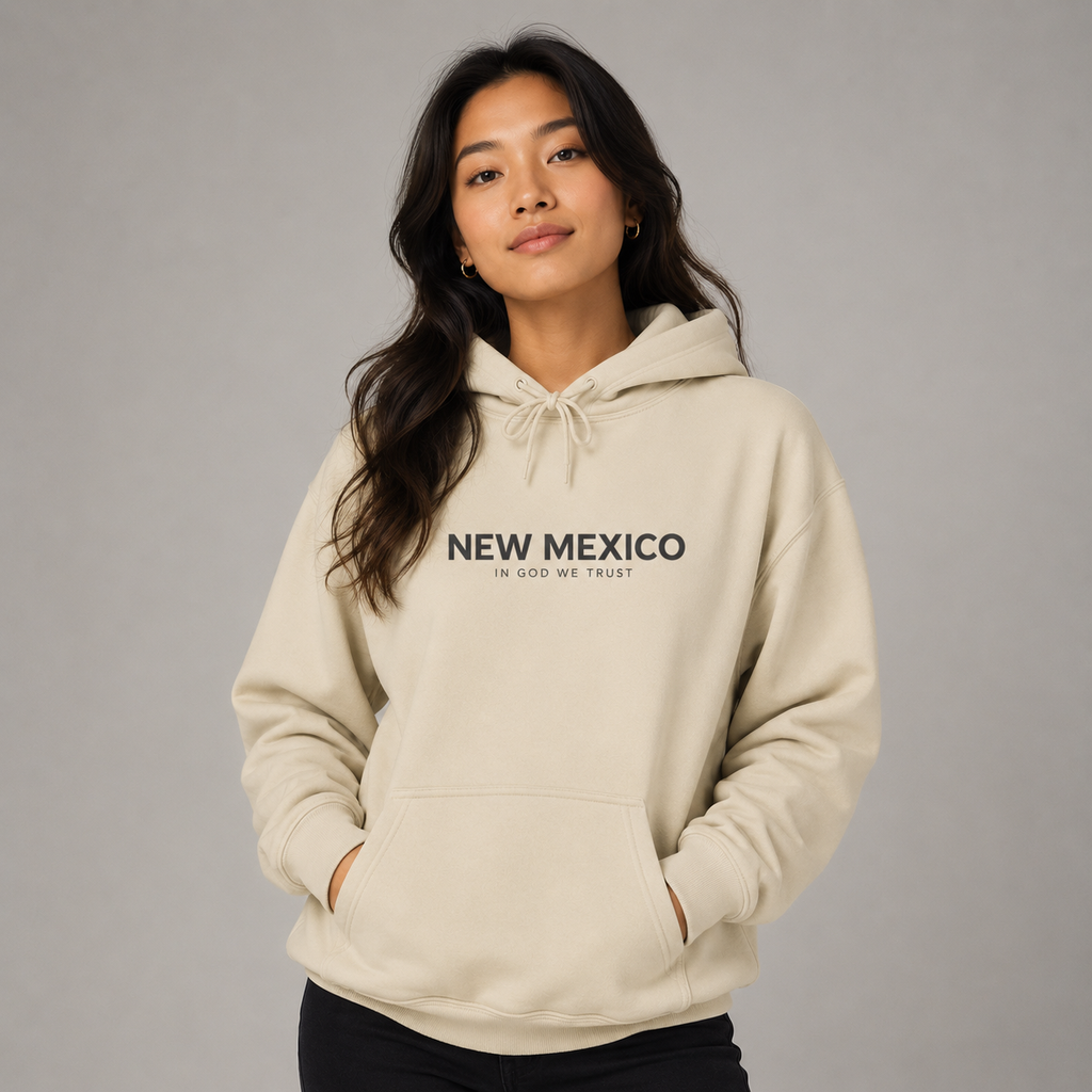 New Mexico All State In God We Trust Unisex Hooded Sweatshirt
