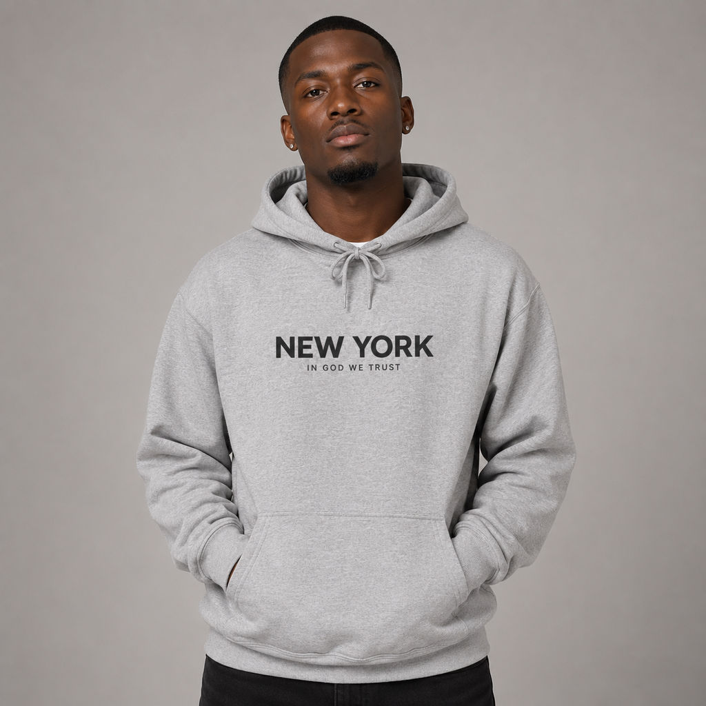 New York All State In God We Trust Unisex Hooded Sweatshirt