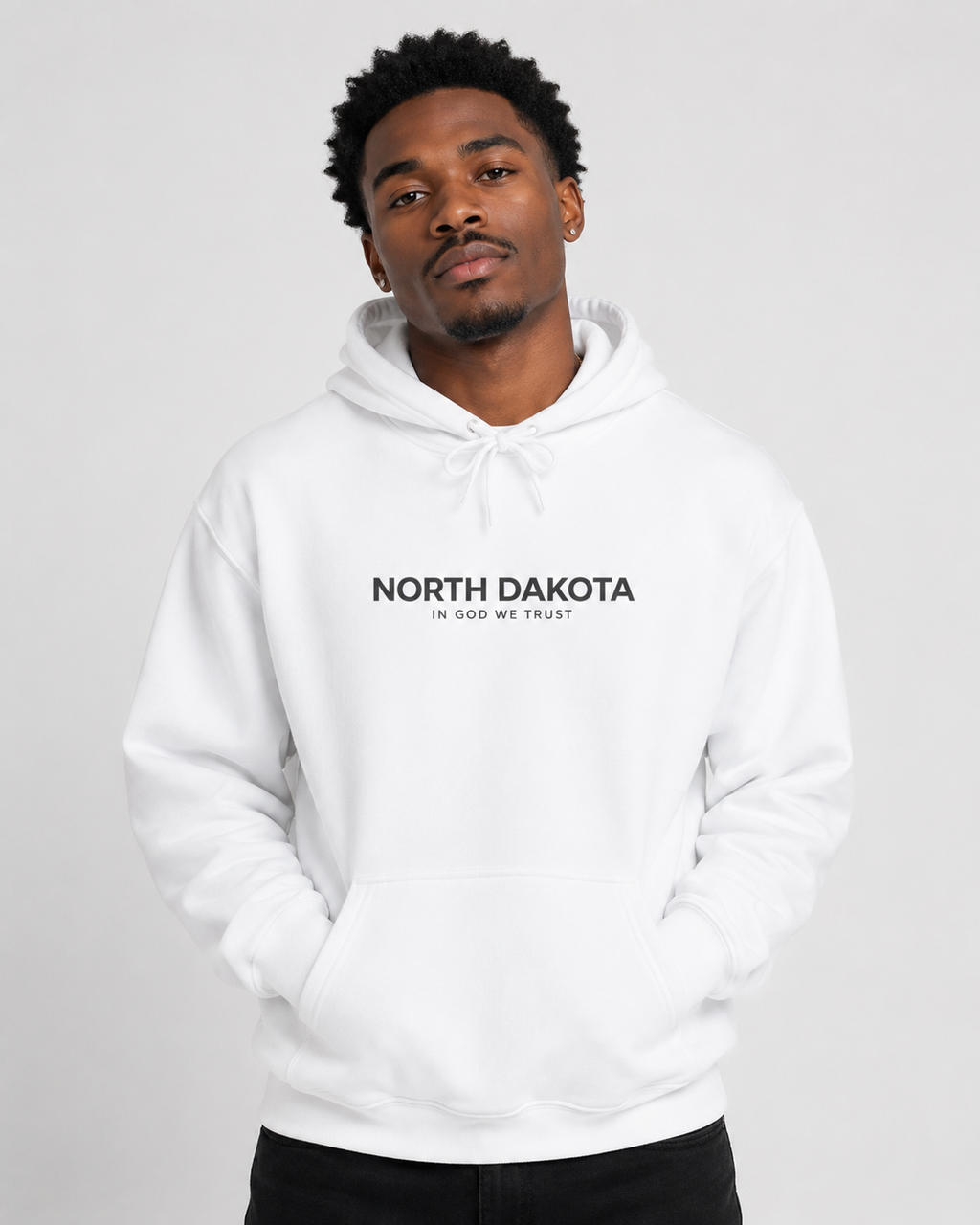 North Dakota All State In God We Trust Unisex Hooded Sweatshirt