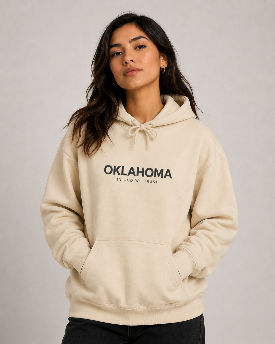 Oklahoma All State In God We Trust Unisex Hooded Sweatshirt