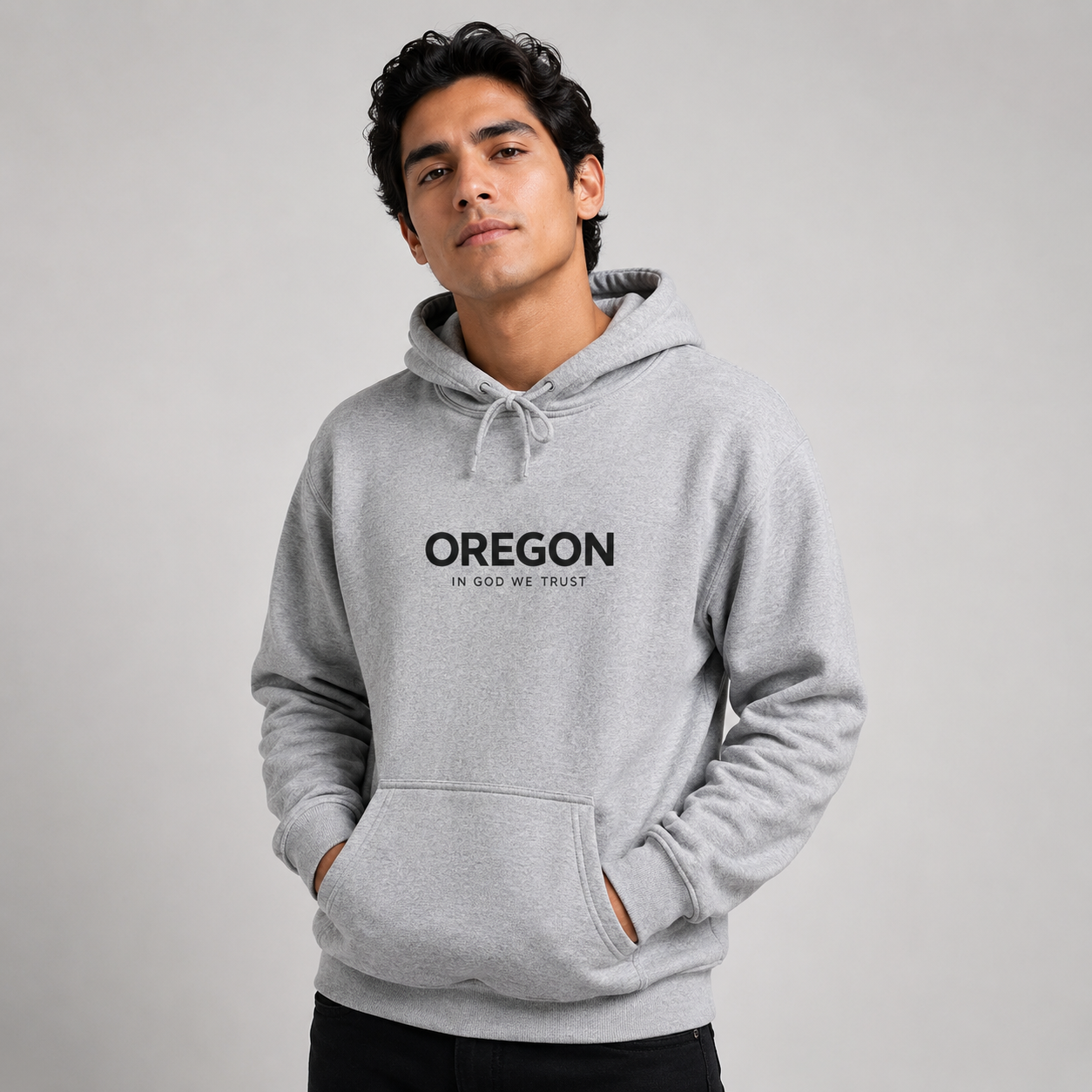 Oregon All State In God We Trust Unisex Hooded Sweatshirt