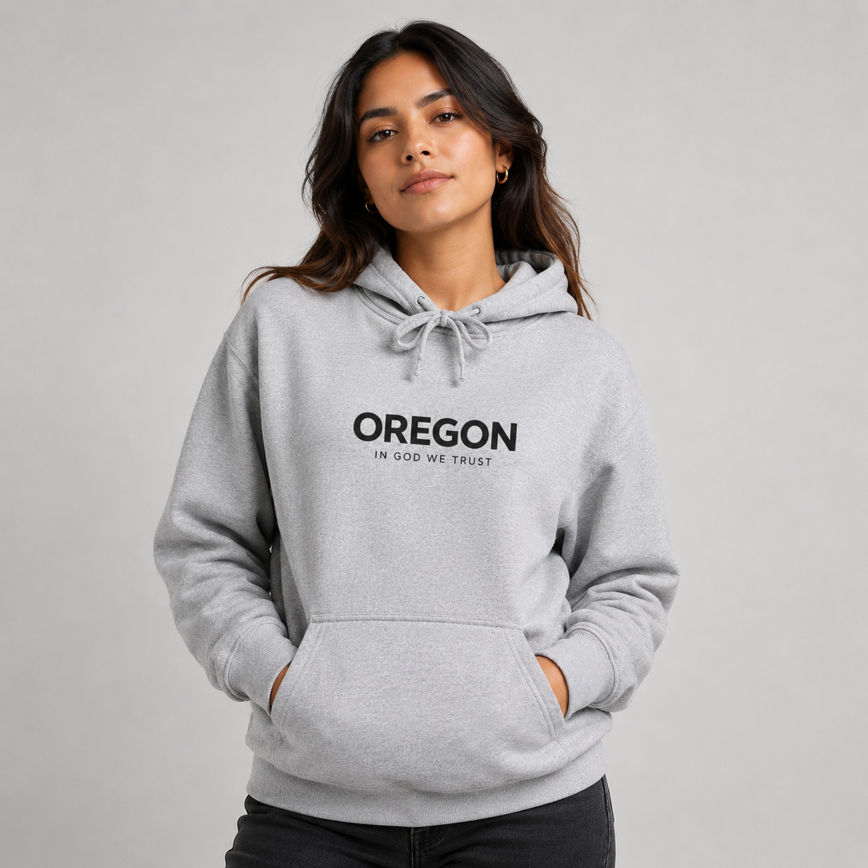 Oregon All State In God We Trust Unisex Hooded Sweatshirt