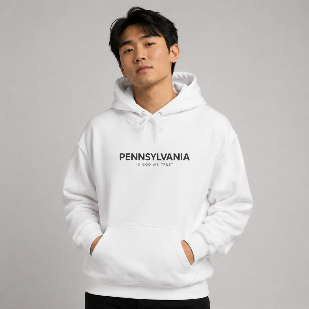 Pennsylvania All State In God We Trust Unisex Hooded Sweatshirt
