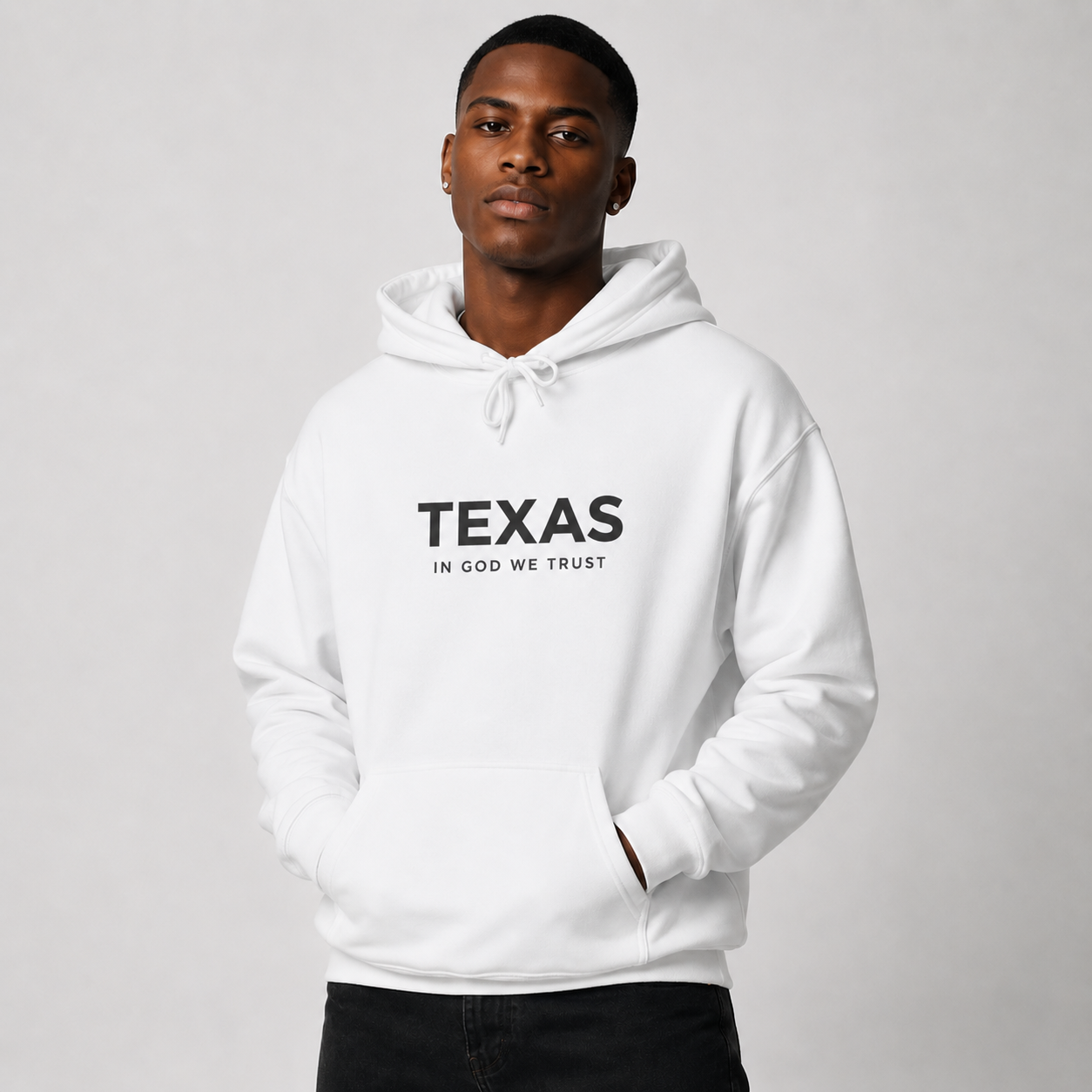 Texas All State In God We Trust Unisex Hooded Sweatshirt