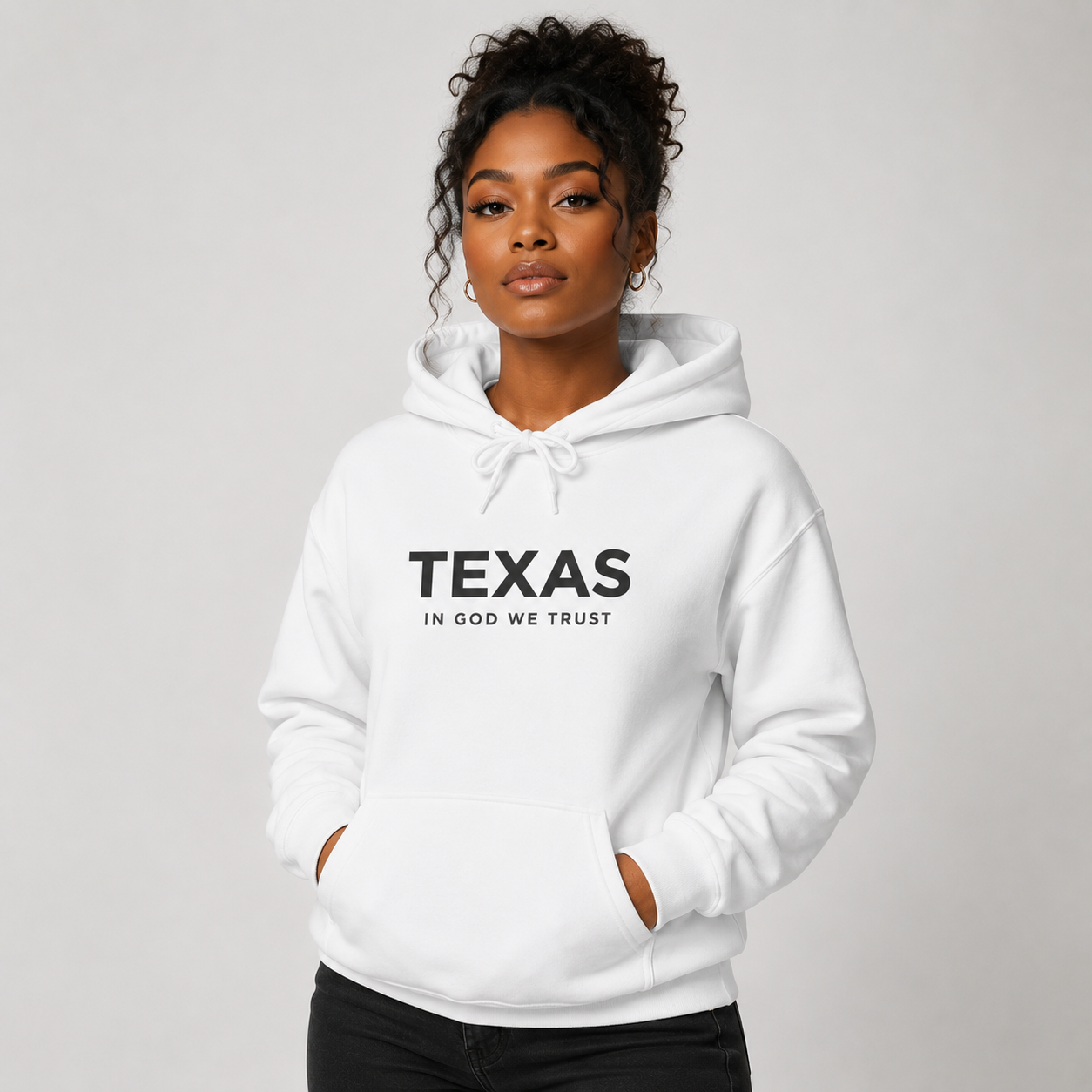Texas All State In God We Trust Unisex Hooded Sweatshirt