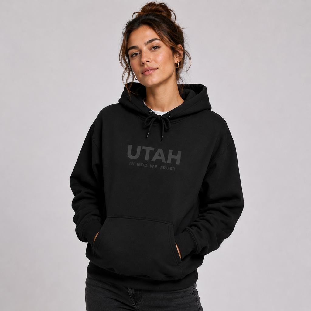 Utah All State In God We Trust Unisex Hooded Sweatshirt