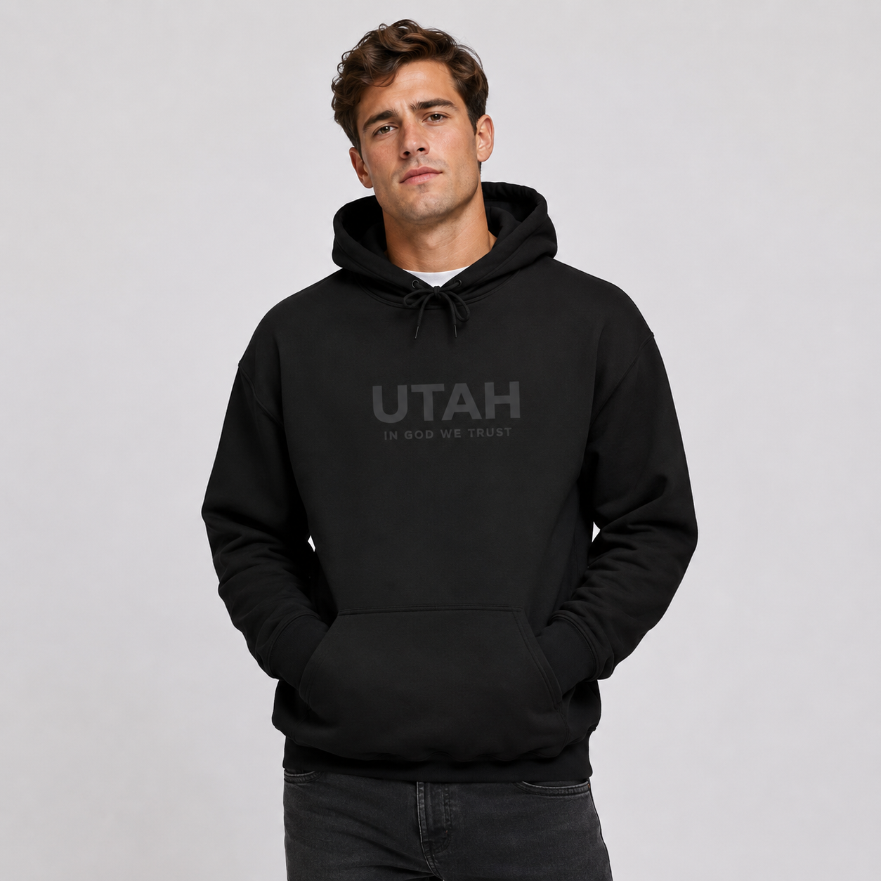Utah All State In God We Trust Unisex Hooded Sweatshirt