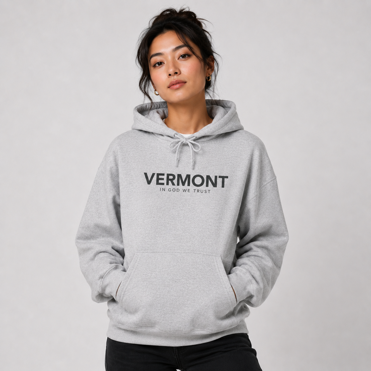 Vermont All State In God We Trust Unisex Hooded Sweatshirt