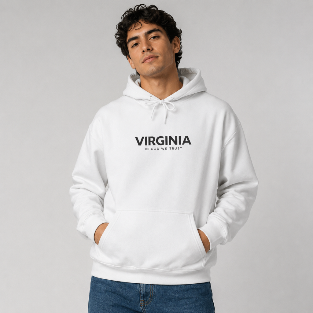 Virginia All State In God We Trust Unisex Hooded Sweatshirt