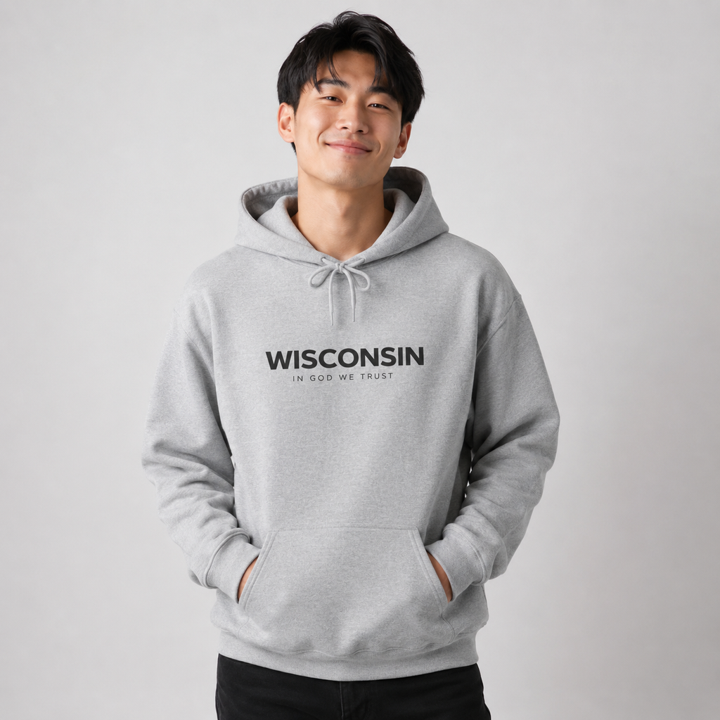 Wisconsin All State In God We Trust Unisex Hooded Sweatshirt