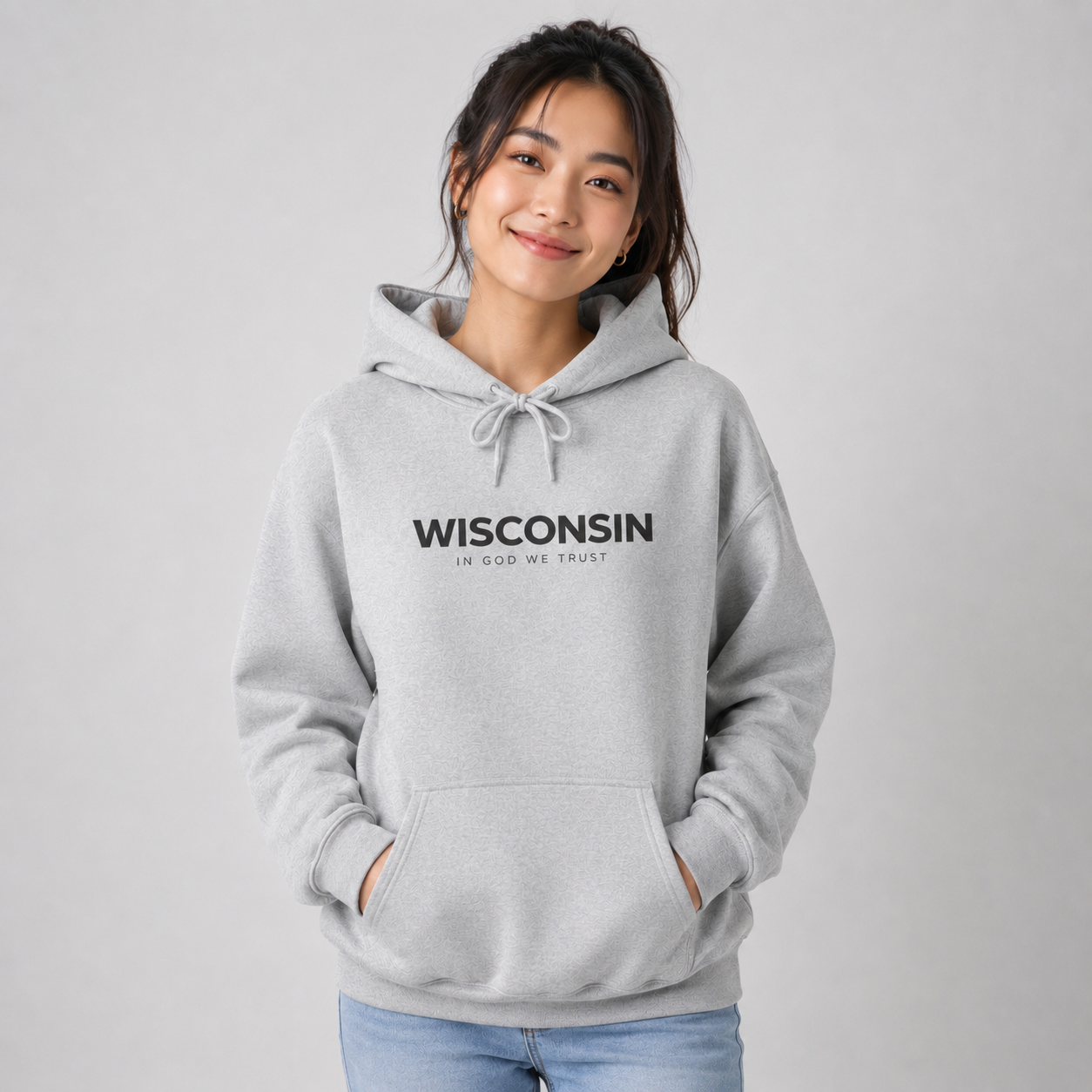 Wisconsin All State In God We Trust Unisex Hooded Sweatshirt